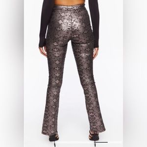 NWT Forever 21 Snakeskin Bootcut Pants
